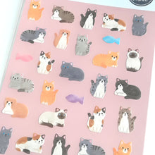 Carica l&#39;immagine nel visualizzatore di Gallery, Sticker Selection &quot;Relax animals&quot; (A Cat/B Dog)
