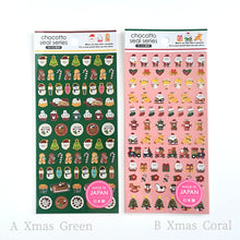 Carica l&#39;immagine nel visualizzatore di Gallery, Chocotto seal series Christmas sticker sheet, Xmas sticker
