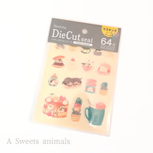 Lade das Bild in den Galerie-Viewer, Masking sticker &quot;A Sweets animals&quot;,&quot;B Relax cat&quot;
