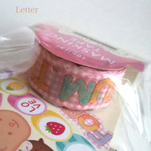 Charger l&#39;image dans la galerie, Die cut Masking tape, Washi tape &quot;Sweets&quot; (Cookie/Candy/Letter)
