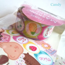 Charger l&#39;image dans la galerie, Die cut Masking tape, Washi tape &quot;Sweets&quot; (Cookie/Candy/Letter)
