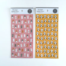 Carica l&#39;immagine nel visualizzatore di Gallery, Sticker Selection &quot;Panda&quot; &quot;Rabbit&quot;
