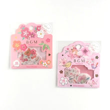 Carica l&#39;immagine nel visualizzatore di Gallery, BGM flake sticker &quot;Wa-sakura&quot;,&quot;Flower time&quot;
