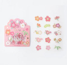 Carica l&#39;immagine nel visualizzatore di Gallery, BGM flake sticker &quot;Wa-sakura&quot;,&quot;Flower time&quot;
