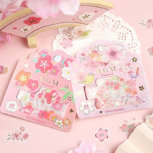 Carica l&#39;immagine nel visualizzatore di Gallery, BGM flake sticker &quot;Wa-sakura&quot;,&quot;Flower time&quot;
