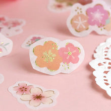 Carica l&#39;immagine nel visualizzatore di Gallery, BGM flake sticker &quot;Wa-sakura&quot;,&quot;Flower time&quot;
