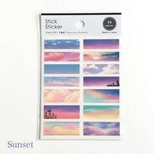 Carica l&#39;immagine nel visualizzatore di Gallery, Stick sticker &quot;Blue sky&quot;,&quot;Sunset&quot; masking sticker
