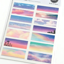 Carica l&#39;immagine nel visualizzatore di Gallery, Stick sticker &quot;Blue sky&quot;,&quot;Sunset&quot; masking sticker
