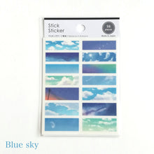 Carica l&#39;immagine nel visualizzatore di Gallery, Stick sticker &quot;Blue sky&quot;,&quot;Sunset&quot; masking sticker
