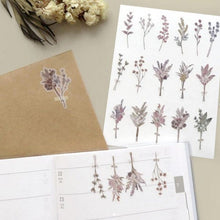 Carica l&#39;immagine nel visualizzatore di Gallery, Tracing Die Cut sticker &quot;Dry flower&quot;
