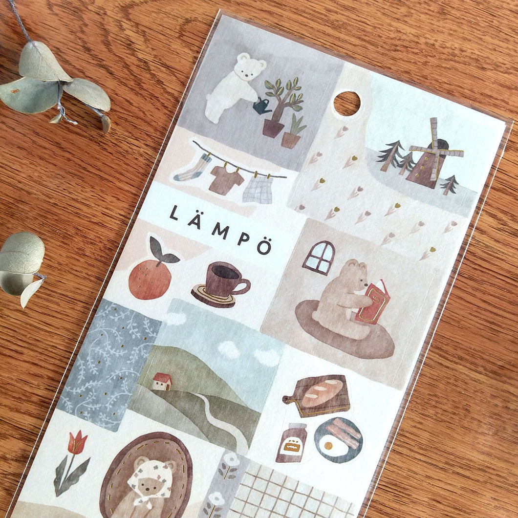 LÄMPÖ Sticker from Japan<mind wave> LAMPO