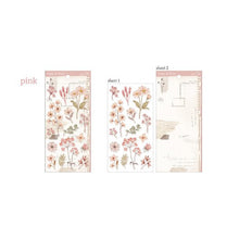 Charger l&#39;image dans la galerie, Paper &amp; Plant Sticker &quot;pink&quot; (Set of 2 sheets) from Japan&lt;mind wave&gt;
