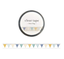 Charger l&#39;image dans la galerie, Clear Mat tape gold goil -blue flag/yellow gingham-
