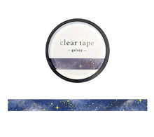 Charger l&#39;image dans la galerie, Clear Mat tape gold foil -galaxy-
