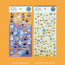 Lade das Bild in den Galerie-Viewer, Sticker Selection &quot;animal halloween/pumpkin and ghost&quot; from Japan&lt;GAIA&gt;
