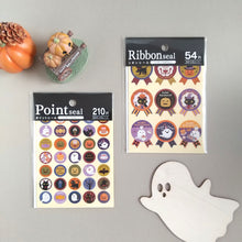 Lade das Bild in den Galerie-Viewer, Halloween Point seal &quot;Happy Halloween Circle&quot; sticker By kyowa
