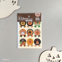 Load image into Gallery viewer, Halloween Kraft seal &quot;Point/Die Cut/Ribbon&quot; sticker By kyowa
