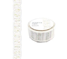 Charger l&#39;image dans la galerie, Die cut washi tape -hana brown/komichi-
