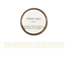 Charger l&#39;image dans la galerie, Clear Mat tape gold foil -brown palette/letter-
