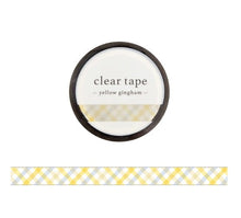 Charger l&#39;image dans la galerie, Clear Mat tape gold goil -blue flag/yellow gingham-
