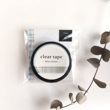 Charger l'image dans la galerie, Clear Mat tape gold foil -blue tartan-
