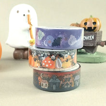 Load image into Gallery viewer, Halloween clear tape &quot;ghost/pumpkin/haunted house&quot; by DAISO
