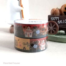 Load image into Gallery viewer, Halloween clear tape &quot;ghost/pumpkin/haunted house&quot; by DAISO
