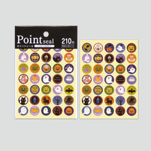 Lade das Bild in den Galerie-Viewer, Halloween Point seal &quot;Happy Halloween Circle&quot; sticker By kyowa
