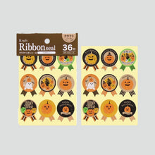 Load image into Gallery viewer, Halloween Kraft seal &quot;Point/Die Cut/Ribbon&quot; sticker By kyowa
