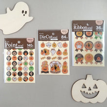 Load image into Gallery viewer, Halloween Kraft seal &quot;Point/Die Cut/Ribbon&quot; sticker By kyowa
