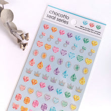 Carica l&#39;immagine nel visualizzatore di Gallery, chocotto seal &quot;Colorful&quot; mini sticker from Japan&lt;GAIA&gt;
