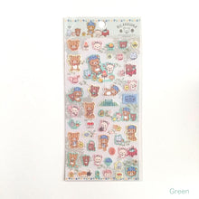 Load image into Gallery viewer, 2023 Rilakkuma sticker "Sunlight through the trees Camping"(Green) <San-X>
