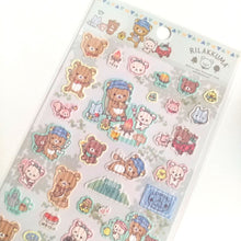 Load image into Gallery viewer, 2023 Rilakkuma sticker "Sunlight through the trees Camping"(Green) <San-X>
