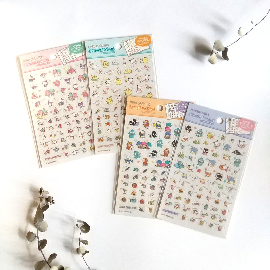 Sanrio Schedule Seal mini sticker, Just the right size for Hobonichi!