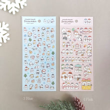 Carica l&#39;immagine nel visualizzatore di Gallery, Sheet sticker &quot;Mochi Mochi Snowman&quot; by GAIA
