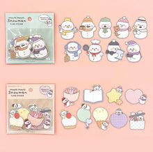 Charger l&#39;image dans la galerie, Flake sticker &quot;Mochi Mochi Snowman&quot; by GAIA
