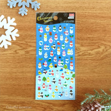 Charger l&#39;image dans la galerie, Christmas sticker &quot;Colorful sant/Colorful snowman/Motif” Foil sticker
