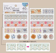 Load image into Gallery viewer, Tracing Die Cut seal , tracing sticker &quot;Embroidery&quot; from Japan by Kyowa
