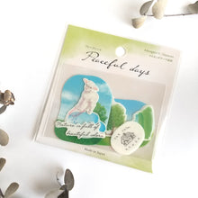 Carica l&#39;immagine nel visualizzatore di Gallery, Peaceful days flake sticker from Japan&lt;GAIA&gt;
