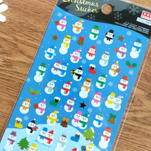 Charger l&#39;image dans la galerie, Christmas sticker &quot;Colorful sant/Colorful snowman/Motif” Foil sticker
