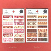 Load image into Gallery viewer, Sticker Selection, Stick sticker -Sweets/chocolate-from Japan by GAIA
