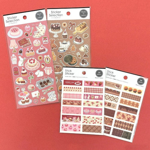 Sticker Selection, Stick sticker -Sweets/chocolate-from Japan by GAIA