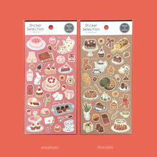 Load image into Gallery viewer, Sticker Selection, Stick sticker -Sweets/chocolate-from Japan by GAIA
