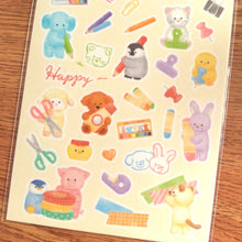 Load image into Gallery viewer, Stationery days Sticker -Animals- from Japan&lt;GAIA&gt;
