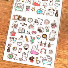 Load image into Gallery viewer, Schedule Sticker Puchi Puchi Life &quot;Go out/Home&quot; from Japan&lt;GAIA&gt;
