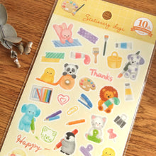 Load image into Gallery viewer, Stationery days Sticker -Animals- from Japan&lt;GAIA&gt;
